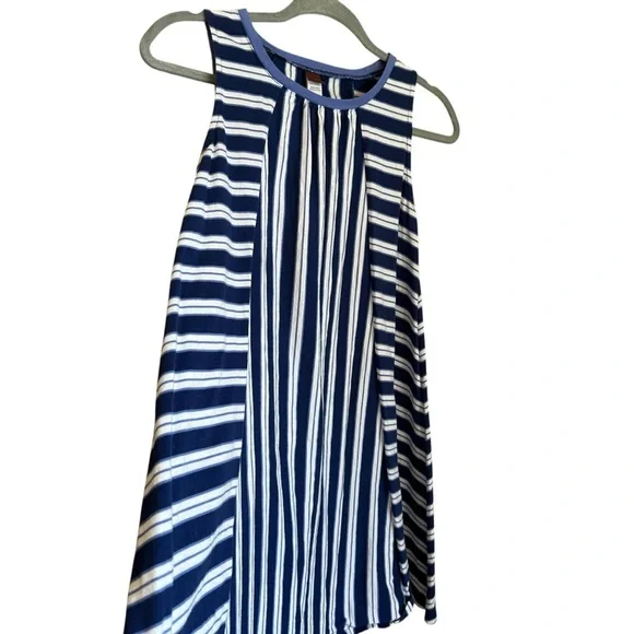 Tea Collection Striped A Line Sleeveless Cotton Dress Sz 12 - Picture 2 of 5